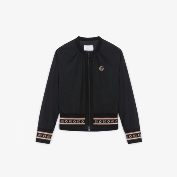 ✨[SOUTHCAPE] 사우스케이프 여성 모노그램 스트라이프 우븐 점퍼 - gol1637x