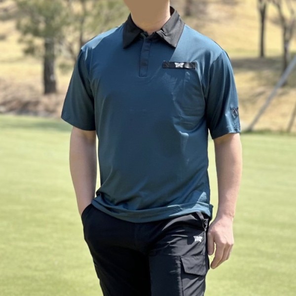 ✨PXG 남성 썸머 루즈핏 카라 반팔티 - gol1641x