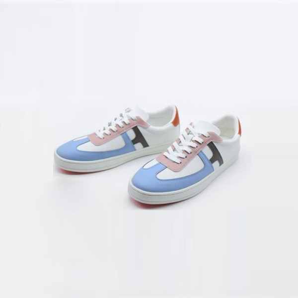 ✨에르메스 남성 Boomerang 부메랑 멀티꼴로르 블루 글라송 스니커즈 - hes853x