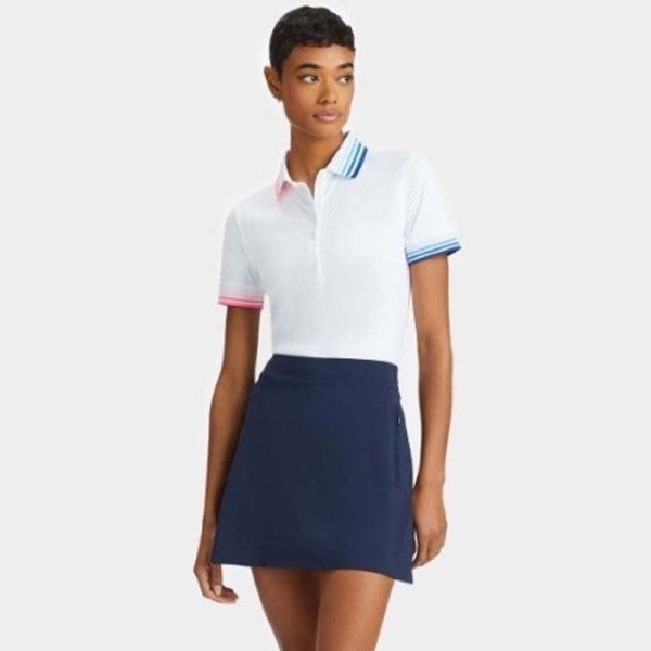 ✨[G/FORE] 지포어 여성 실키테크 나일론 반팔 여성 카라 티셔츠 - gol1656x