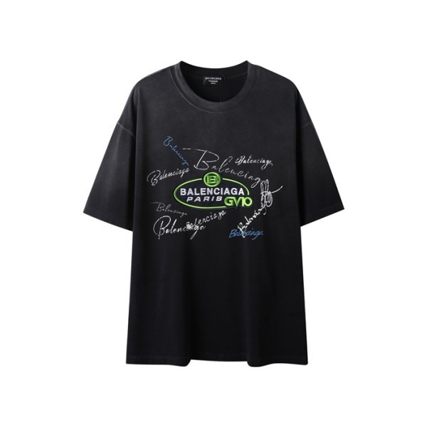 ✨발렌시아가 남성 라운드 반팔 티셔츠 - Balenciaga Mens Round Tshirt - bac6582x