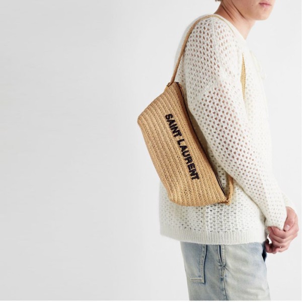 ✨입생로랑 남/녀 라피아  숄더백 - Saint Laurent Unisex Raffia Shoulder Bag - ysb5622x