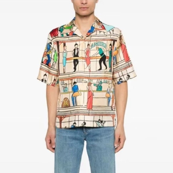 ✨아미리 남성 반팔 셔츠 - Amiri Mens Polo Shirts - amc6619x