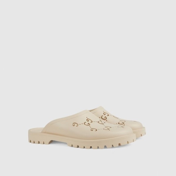 ✨구찌 남성 퍼포레이티드 러버 샌들 - Gucci Mens Slip On Sandals - gus5742x