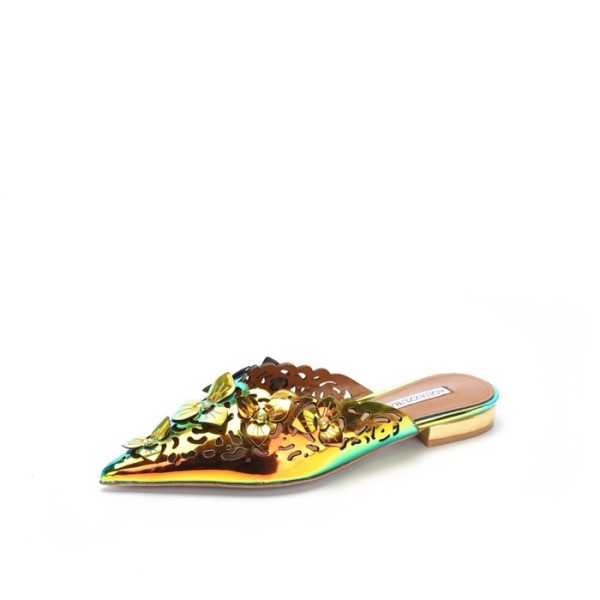 ✨아쿠아주라 여성 플라워 뮬 - Aquazzura Womens Flower Mules - aqs5758x