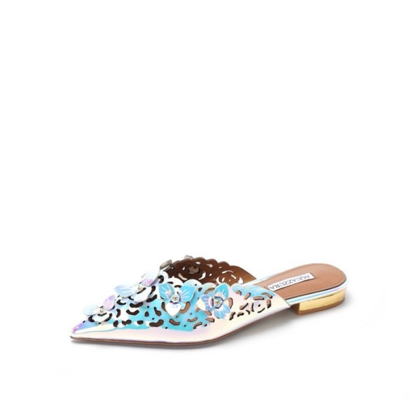 ✨아쿠아주라 여성 플라워 뮬 - Aquazzura Womens Flower Mules - aqs5762x
