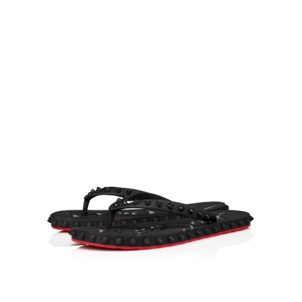 ✨크리스찬 루부탱 남성 스파이크 플립플랍 슬라이드 - Christian Loubutin Mens Spikes Flip Flop Slides - cls5868x