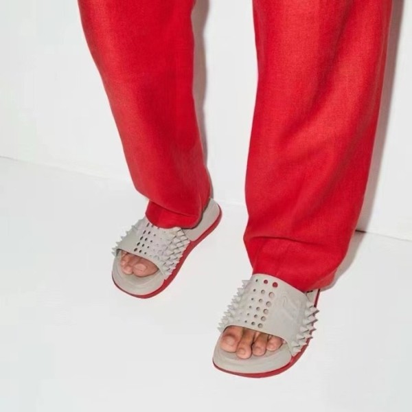 ✨크리스찬 루부탱 남성 스파이크 슬라이드 - Christian Loubutin Mens Spikes Slides - cls5871x