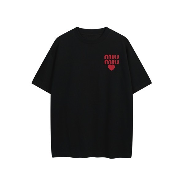✨미우미우 남/녀 라운드 반팔 티셔츠 - Miumiu Unisex Round Tshirt - mic6830x