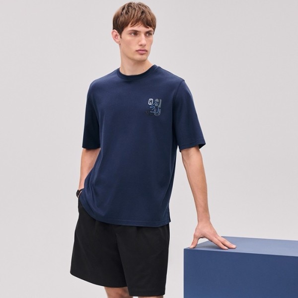 ✨에르메스 남성 라운드 반팔티 - Hermes Mens Round Tshirt - hec6860x