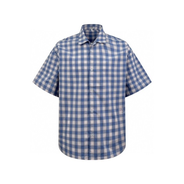 ✨로에베 남성 반팔 체크 셔츠 - Loewe Mens Flanner Shirts - loc6865x