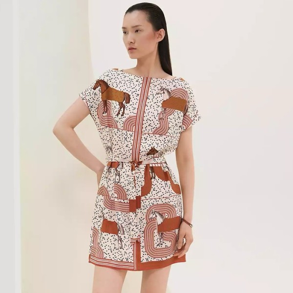 ✨에르메스 여성 실크 원피스 - Hermes Womens Silk One-pieces - hec6899x