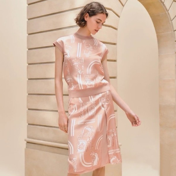 ✨에르메스 여성 크루넥 반팔티 - Hermes Womens Round Tshirt - hec6907x