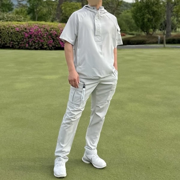 ✨[G/FORE] 지포어 남성 아노락 쇼츠 자켓 & 카고팬츠 세트 - gol1695x