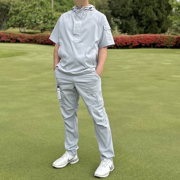 ✨[G/FORE] 지포어 남성 아노락 쇼츠 자켓 & 카고팬츠 세트 - gol1696x