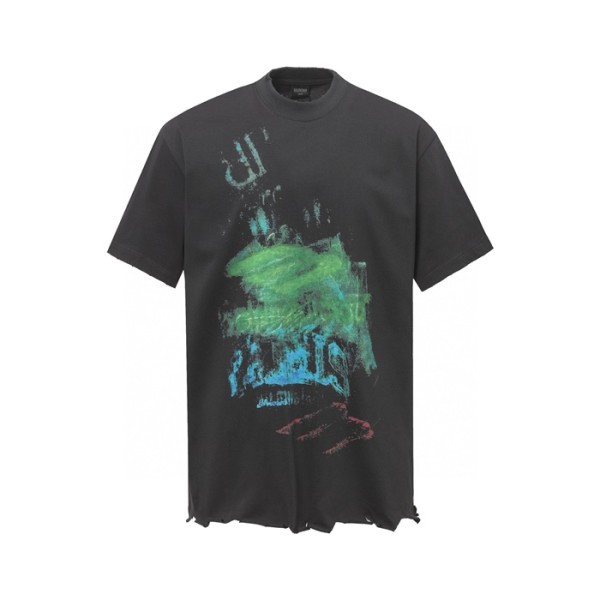 ✨발렌시아가 남성 라운드 반팔 티셔츠 - Balenciaga Mens Round Tshirt - bac6979x