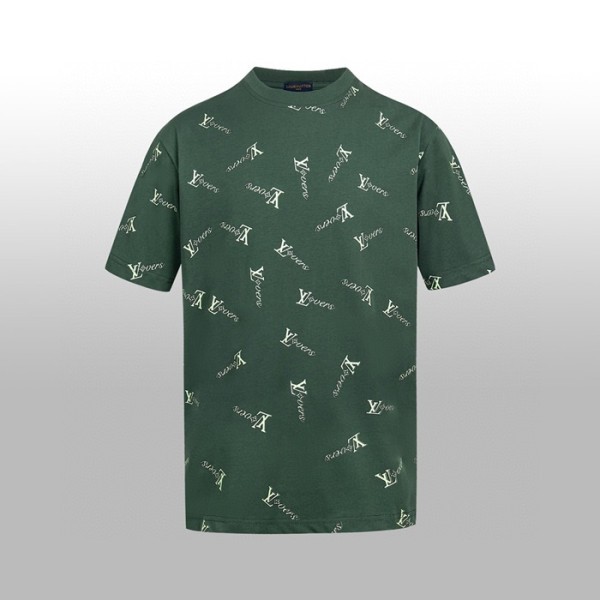 ✨루이비통 남성 라운드 반팔 티셔츠 - Louis vuitton Mens Round Tshirt - lvc7005x