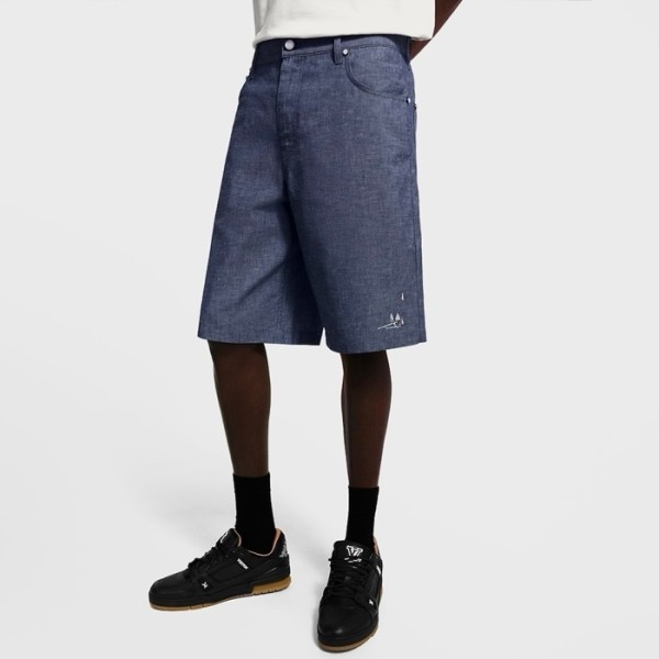 ✨루이비통 남성 데님 쇼츠 - Louis vuitton Mens Denim Shorts - lvc7042x