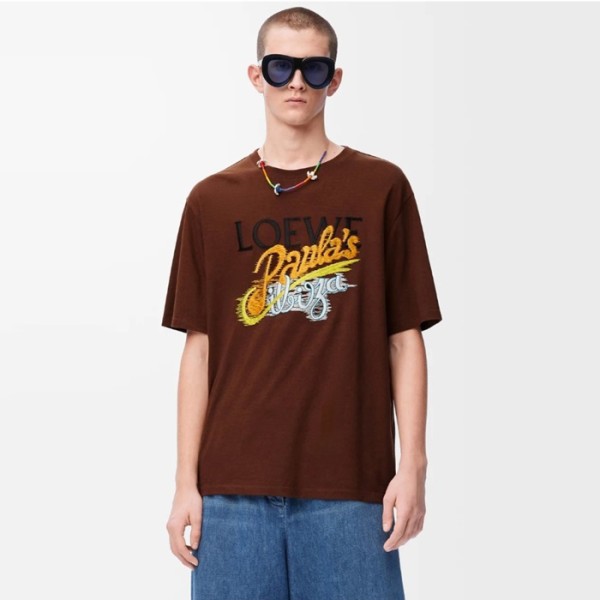 ✨로에베 남성 라운드 반팔티 - Loewe Mens Round Tshirt - loc7078x