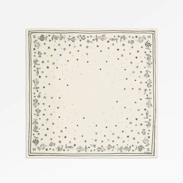 ✨샤넬 여성 코코 스퀘어 스카프 - Chanel Womens Coco Square Scarf - acc5808x