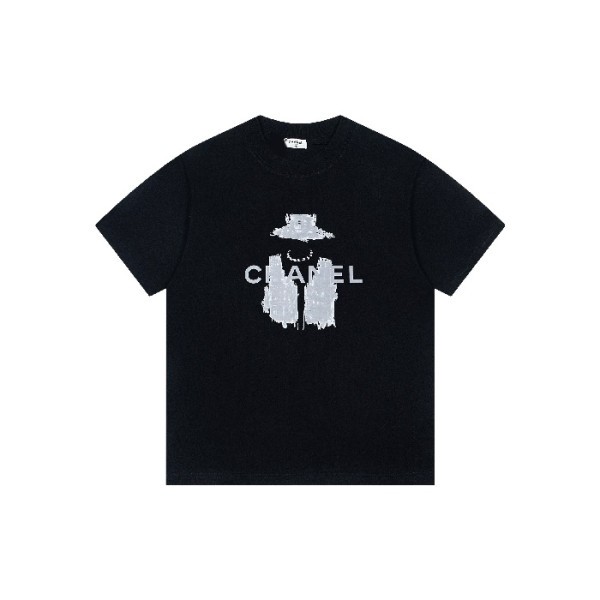 ✨샤넬 남/녀 라운드 반팔티 - Chanel Unisex Round Tshirt - chc7132x