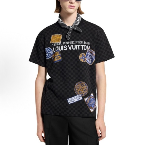 ✨루이비통 남성 라운드 반팔 티셔츠 - Louis vuitton Mens Round Tshirt - lvc7175x
