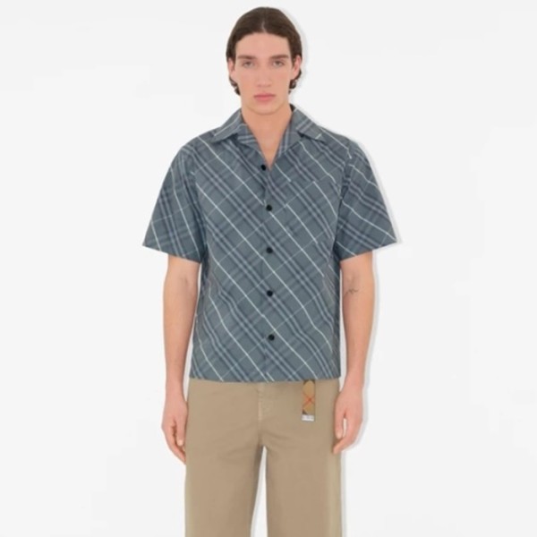 ✨버버리 남성 클래식 반팔 셔츠 - Burberry Mens Dress Shirts - buc7184x