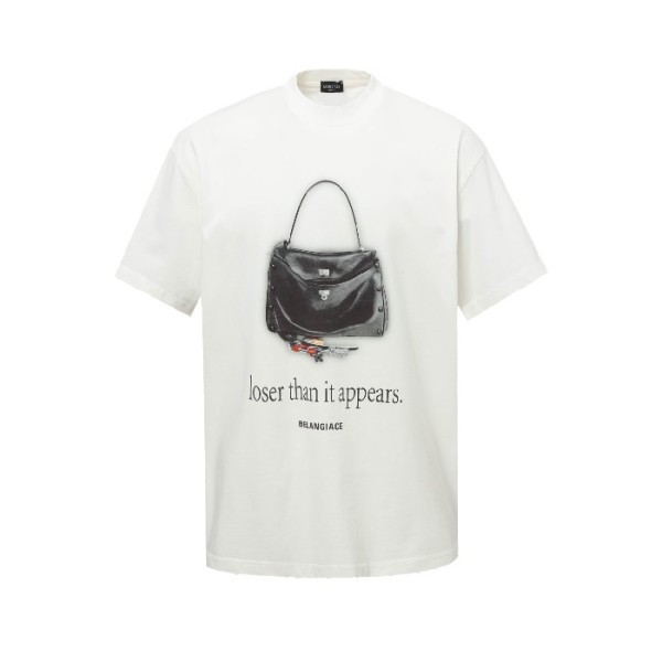 ✨발렌시아가 남성 라운드 반팔 티셔츠 - Balenciaga Mens Round Tshirt - bac7190x