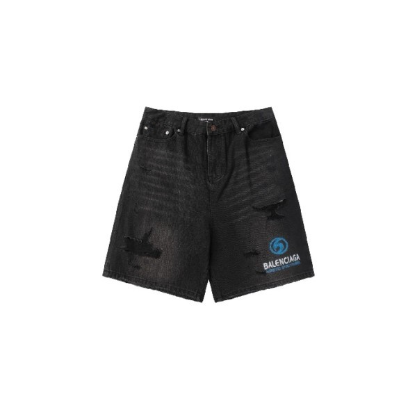 ✨발렌시아가 남성 데님 쇼츠 - Balenciaga Mens Denim Shorts - bac7202x