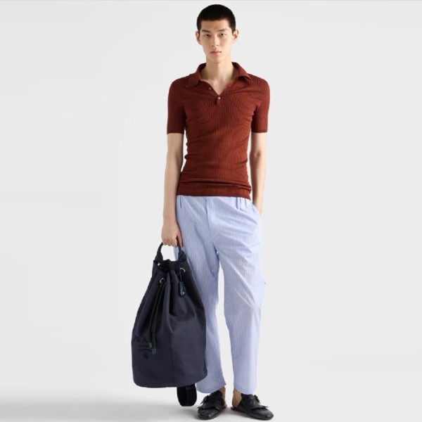 ✨프라다 남성 캔버스 드로스트링 더플백 2VY011 - Prada Mens Canvas Drawstring Duffel Bag - prb5831x