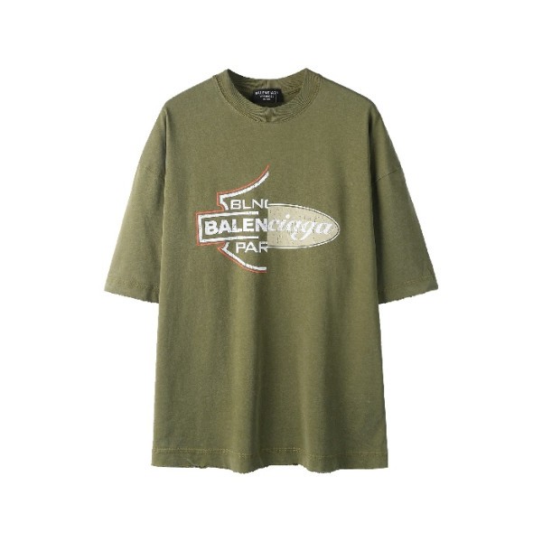 ✨발렌시아가 남성 라운드 반팔 티셔츠 - Balenciaga Mens Round Tshirt - bac7281x