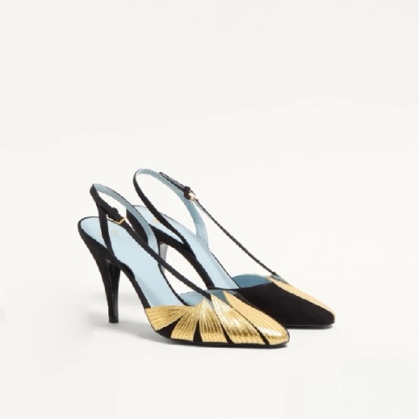 ✨발렌티노 여성 폴리폴리아주 스웨이드 슬링백 펌프스 - Valentino Womens Polypoly Aju Suede Slingback Pumps - vas6083x