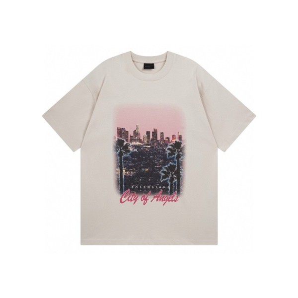 ✨발렌시아가 남성 라운드 반팔 티셔츠 - Balenciaga Mens Round Tshirt - bac7350x