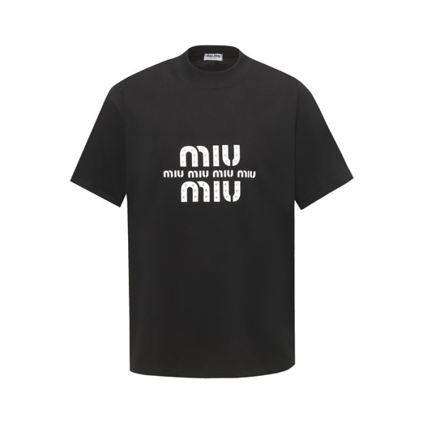 ✨미우미우 남성 라운드 반팔 티셔츠 - Miumiu Mens Round Tshirt - mic7366x