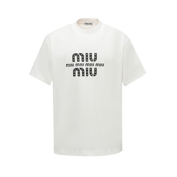 ✨미우미우 남성 라운드 반팔 티셔츠 - Miumiu Mens Round Tshirt - mic7367x