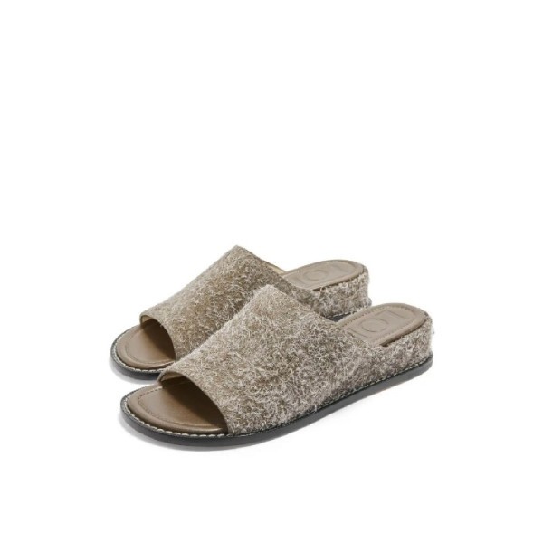 ✨로에베 여성 스웨이드 슬라이드 - Loewe Womens Suede Slide - los6138x