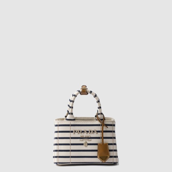 ✨프라다 여성 스트라이프 코튼 캔버스 미니백 1BA038 - Prada Womens Striped Cotton Canvas Mini Bag - prb5952x