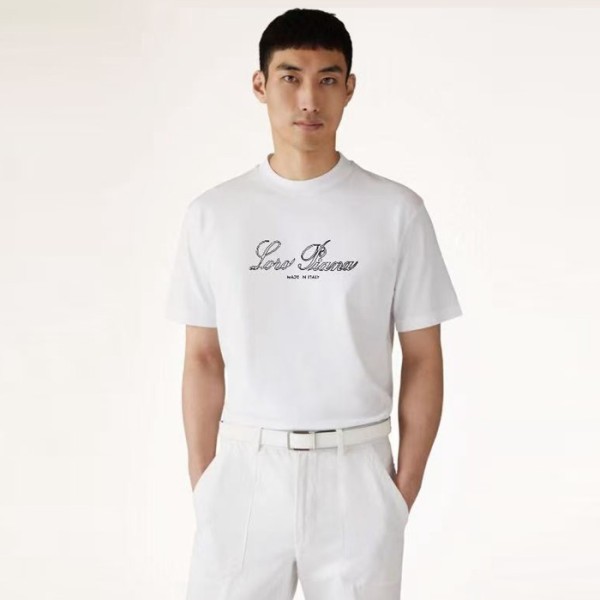 ✨로로피아나 남성 라운드 반팔티 - Loro Piana Mens Round Tshirt - lpc7453x