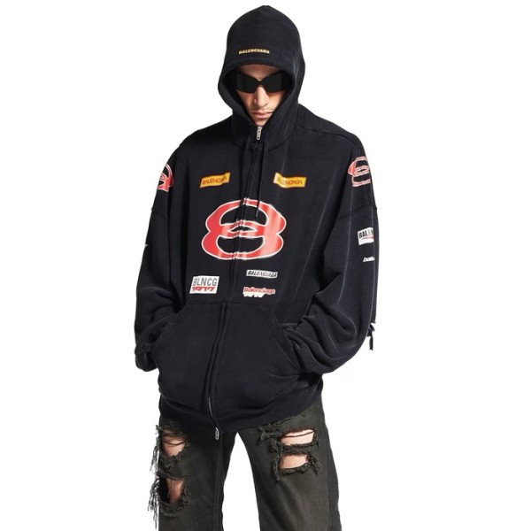 ✨발렌시아가 남/녀 집업 후드티 - Balenciaga Unisex Zip-up Hoodie - bac7459x