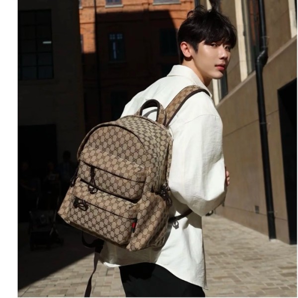 ✨구찌 남성 GG 캔버스 미디엄 백팩 - Gucci Mens GG Canvas Medium Backpack - gub5976x