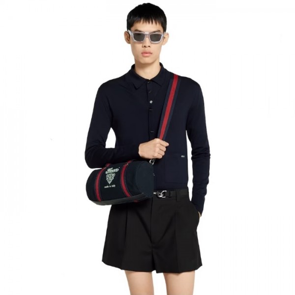 ✨구찌 남성 스몰 프린트 캔버스 더플백 - Gucci Mens Small Print Canvas Duffle Bag - gub5983x