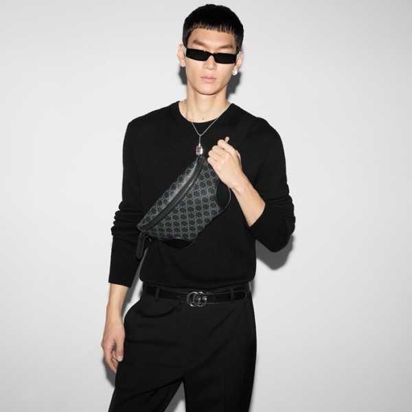 ✨구찌 남성 GG 엠블럼 미디엄 벨트백 - Gucci Mens GG Emblem Medium Belt Bag - gub5989x