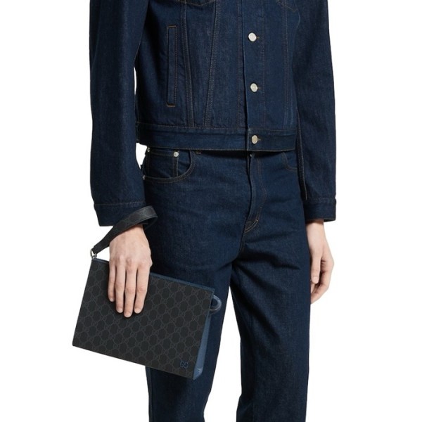 ✨구찌 남성 바이컬러 GG 파우치 - Gucci Mens Bicolor GG pouch - gub6023x