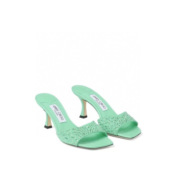 ✨지미추 여성 새틴 크리스탈 샌들 - Jimmy Choo Womens Satin Crystal Sandals - jis6246x