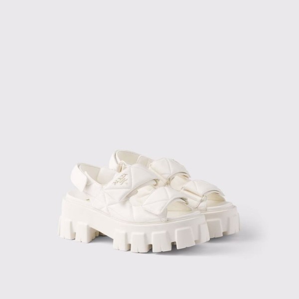 ✨프라다 여성 모놀리스 나파 가죽 샌들 - Prada Womens Monolith Napa Leather Sandals - prs6258x