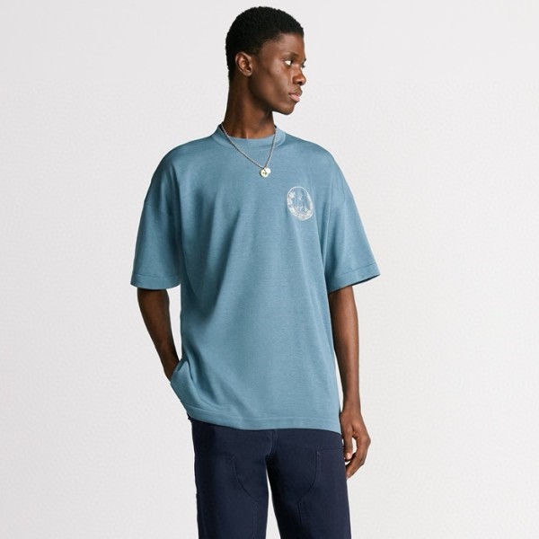 ✨디올 남성 라운드 반팔 티셔츠 - Dior Mens Round Tshirt - dic7691x