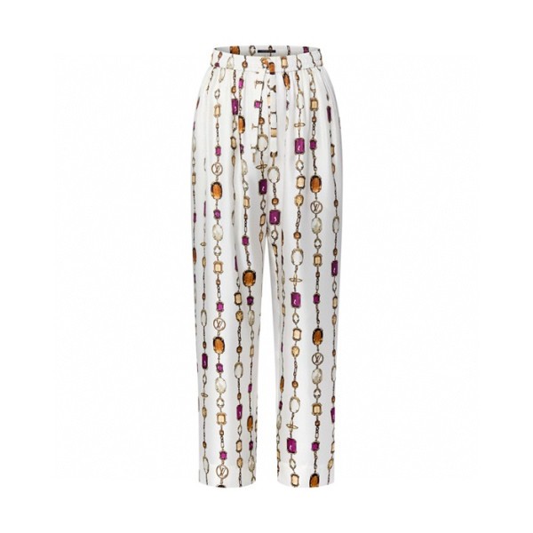 ✨루이비통 여성 네크리스 프린트 파자마 팬츠 - Louis vuitton Womens Necklace Print Pajama Pants - lvc7707x