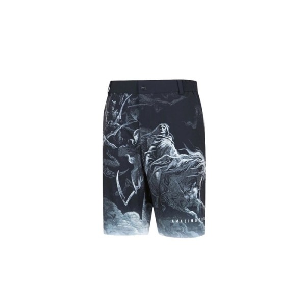 ✨[AMAZINGCRE] 어메이징크리 남성 단테 인페르노 패턴 쇼츠 팬츠 - gol1751x