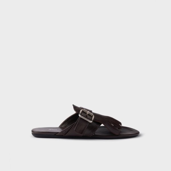 ✨프라다 여성 셔플 레더 통 샌들 - Prada Womens Shuffle Leather Thong Sandals - prs6311x
