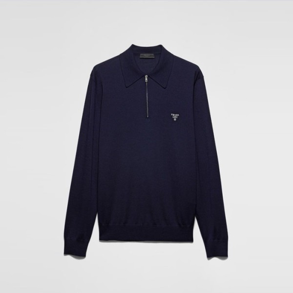 ✨프라다 남성 폴로 스웨터 - Prada Mens Polo Sweater - prc7763x